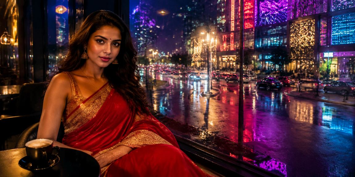Pune city casino entertainment with traditional saree